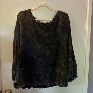 Pilcro Distressed Shirt with cinched sleeves